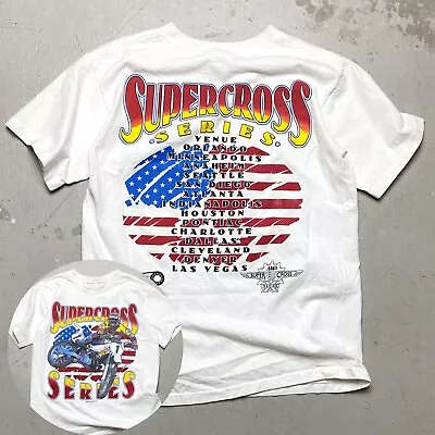 Vintage 1995 US Supercross Series T-Shirt Cotton Unisex Size S-3XL • $28.99