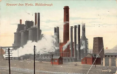 Newport Iron Works Middlesborough Postcard Posted 1913 • £4.99