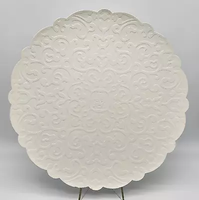 Alessi Round White Serving Tray 35cm Enamelled Metal Marcel Wanders 2011 NO BOX • $38.20