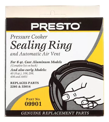 Presto Rubber Pressure Cooker Sealing Ring 6 Qt • $13.93