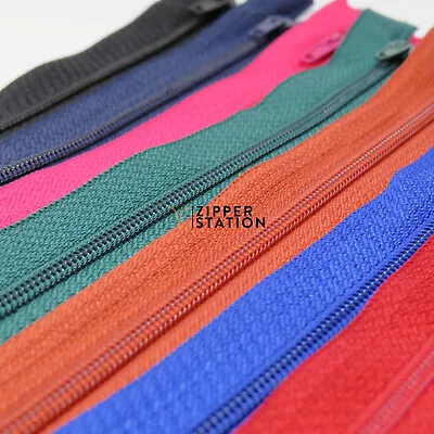 5 X Nylon Autolock Zips #3 Closed End Zipper For Sewing & Crafts - 27 COLOURS  • £2.20