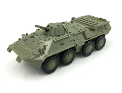 1:72 Scale Green BTR-80 Armored Truck Tank Model Military WWII Toy DIY UK • £9.95