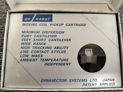 DYNAVECTOR DV KARAT MC Cartridge From Japan • $617.99