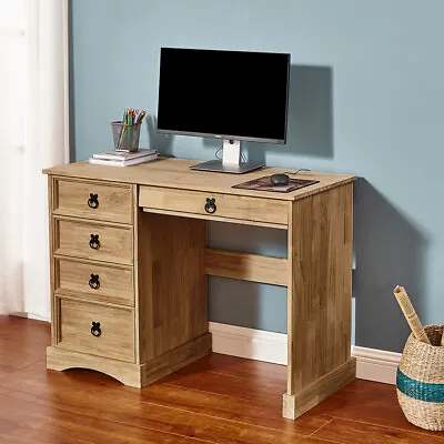 Panana Computer Table Dressing Table Study Desk Chest Of 3 4 Drawer Mexican Pine • £106.99