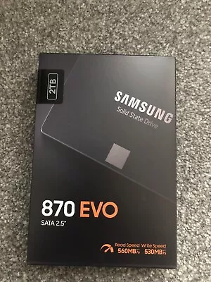 Samsung 870 EVO 2TB 2.5 Inch SATA III SSD Solid State Drive • £130