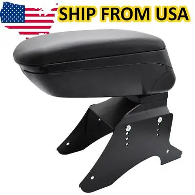 Central Console Armrest New Sliding Top Universal Soft Storage Box Leather Tray • $34.99