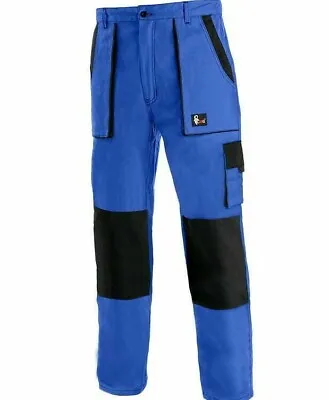 Blue Trousers Work Painters Builders Decorators Tradesman Pants 100% Cotton • £22.90