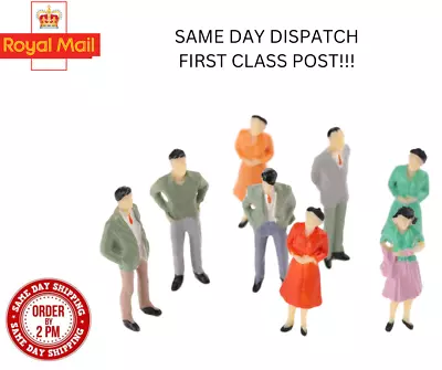 £7.99 • Buy 100 PCS 00 Gauge Model Railway Painted Train Street Figures / People Scale 1:75