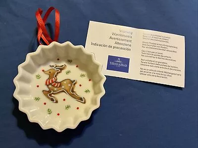 Villeroy & Boch Winter Bakery Decoration Cake Tin Reindeer Porcelain Ornament NW • $29.95