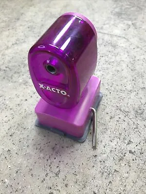 X-Acto Vacuum Suction Mount Manual Pencil Sharpener Pink - Works! Fast Ship! • $15