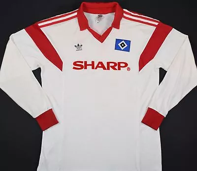 1987-1988 Hamburg (hsv) Adidas Home Football Shirt (size M) • £274.99