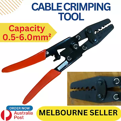 0.5-6.0mm² Wire Crimper Cable Plier Terminal Anderson Plug Lug Crimping Tool AU • $27.47