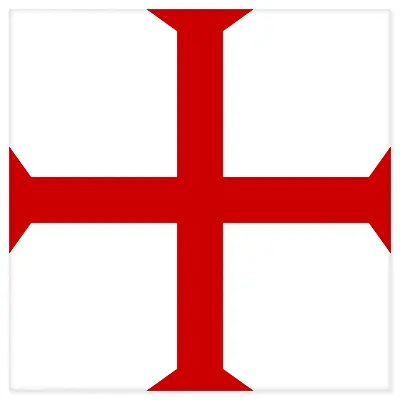 Knights Templar Cross Masonic Car Bumper Sticker Decal 4  X 4  • $3