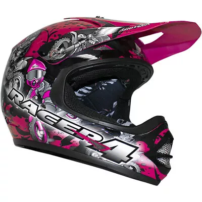 RXT MX Racer 4 Magenta Kids Off Road Motocross Dirt Bike Riding Helmet • $124.95