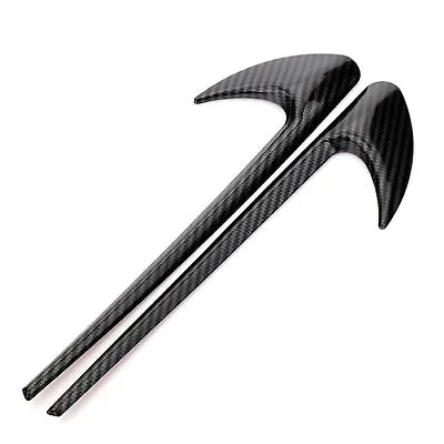 ABS Carbon Fiber Style Car Fender Emblem Cover For Mercedes Benz C E S CLS Class • $19.01