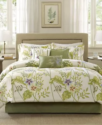 Madison Park Kannapali 4-Pc. King Comforter Set Bedding Green • $94.90