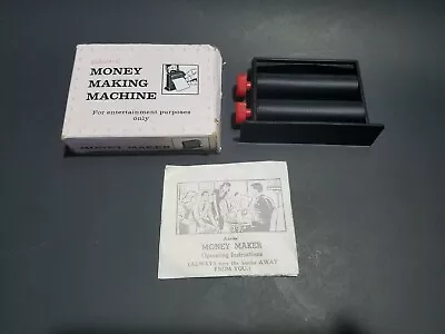 Vintage Adam's Money Making Machine Novelty Gag Toy W/ Box & Instructions • $11.95