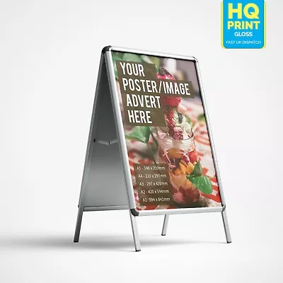 A-Board Pavement Printing Sign Posters | A5 A4 A3 A2 A1 A0 | *POSTER ONLY* • £8.99