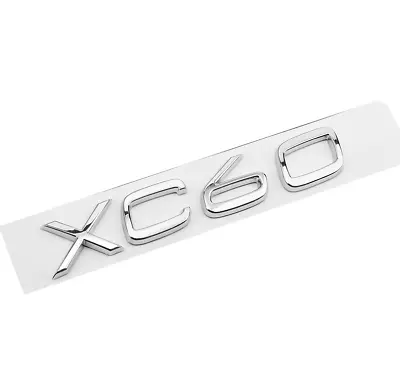 For VOLVO XC60 Bright Silver Rear Boot Trunk Emblem Sticker Letter Badge • $20.95