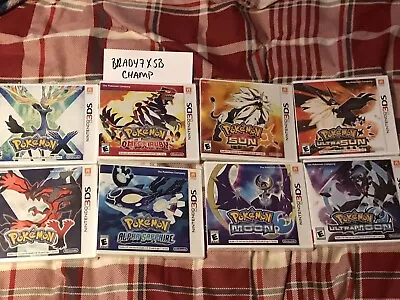 $1500 • Buy Nintendo 3DS POKEMON Ultra Moon & Sun + X & Y + Alpha Sapphire & Omega Ruby