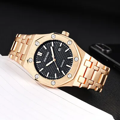 $18.99 • Buy Men's Watch Relojes De Hombre Stainless Steel Quartz Business Classic Watches