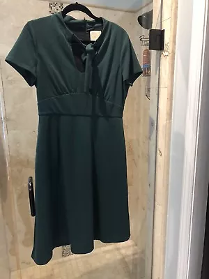 Modcloth Green 20’s Christmas Dress RARE Vintage Pinup Mad Men L • $33.47