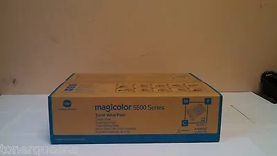 3 Genuine Konica Minolta Magicolor 5550 5570 5600 5650 Toner Cyan Magenta Yellow • $178.88