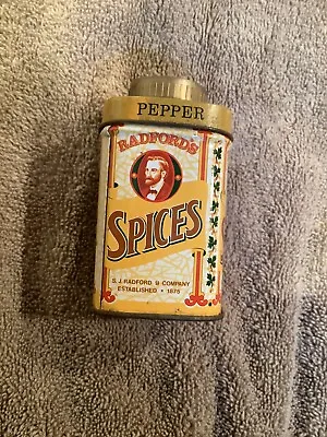 Vintage Tin Steamship Brand Bradford's Spices Pepper Shaker • $5.99