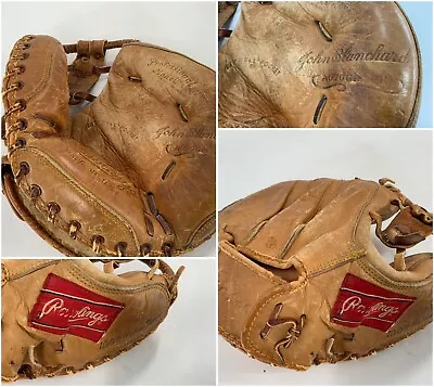 Vintage 1961 John Blanchard Catcher Mitt Rawlings DB35 RH Thrower 10” YGI B3-106 • $69.99