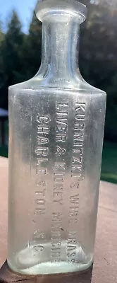 Charleston S. C. Kurnitzki’s Wire Grass Liver & Kidney Medicine Bottle Emb.  • $9.99
