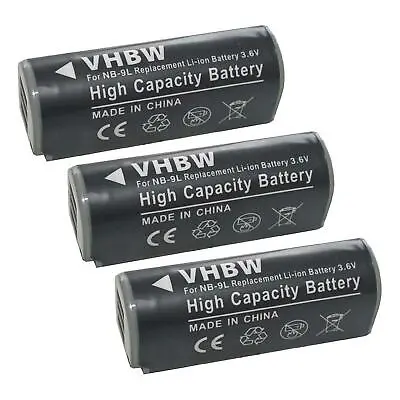 CAMERA 3x BATTERY For Canon Digital Ixus 500 HS 500HS ACCU • £27.60