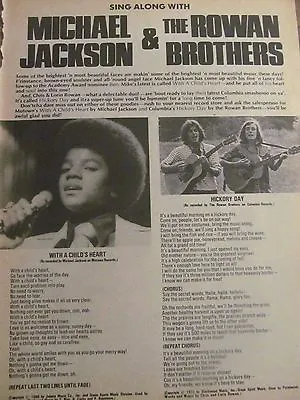 Michael Jackson The Jackson Five Full Page Vintage Clipping • $1.99