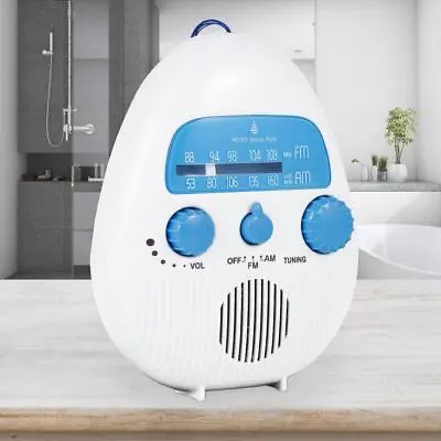 £12.27 • Buy Battery Powered Shower Radio FM/AM Radio Music Speaker Built-In Speaker