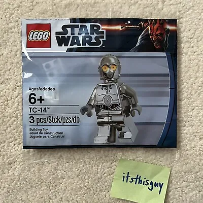 Lego TC-14 Protocol Droid Chrome Silver Polybag Star Wars Minifigure NEW Sealed • $200