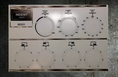 £16.99 • Buy Indesit I6gg1 Compatible Cooker Front Panel Sticker Set.