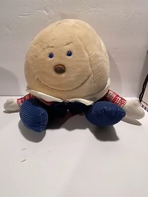 VTG Commonwealth Plush Humpty Dumpty Egg Nursery Rhyme Stuffed Toy Missing Hat • $12.75