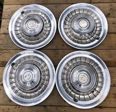 4 Cadillac Hubcaps Vintage 16  Wheel Covers Original Metal Bling Logo Tire Cover • $110.33