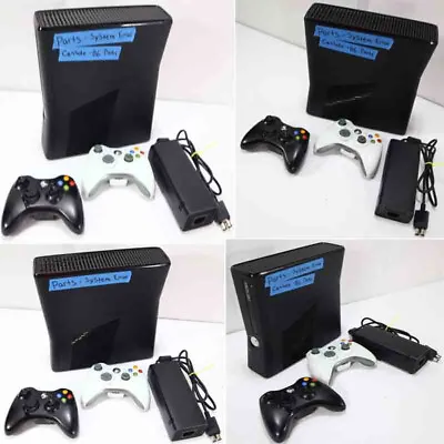 PARTS Black Microsoft Xbox 360 Video Gaming Console / Has System Error E82 RROD! • $37.50