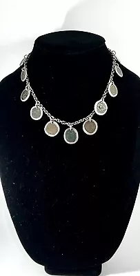 Ancient Bezeled Excavated Moroccan Coin Sterling Silver Necklace 16  • $499