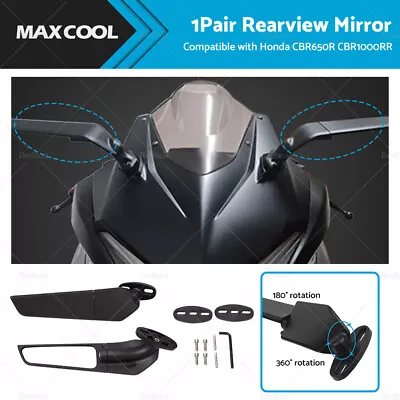 Pair Rearview Mirror Suitable For Honda CBR650R CBR1000RR CBR600RR CBR250R 300R • $39.99