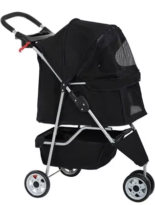 3 Wheels Pet Stroller Dog Cat Cage Jogger Stroller For Medium Small Dogs Cats • $49.99