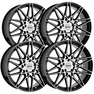 $975.96 • Buy (Set Of 4) Petrol P3C 19x8 5x112 +40mm Black/Machined Wheels Rims 19  Inch