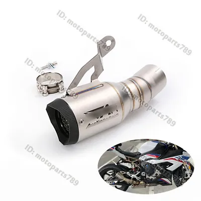 For BMW S1000RR 2019-2023 S1000R 2021-2023 Exhaust Tips 61mm Link Muffler Pipe • $112