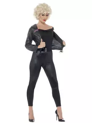 $71.95 • Buy Bad Sandy Final Scene T-Birds Costume 1950's Grease Licensed Dark Fancy Dress