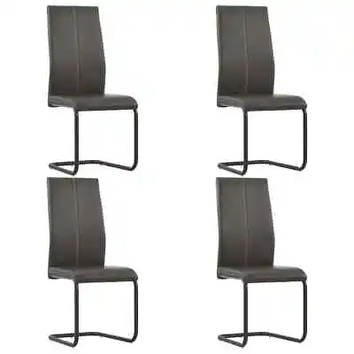 2/4/6x Cantilever Dining Chairs Faux Leather Dinner Seats Multi Colours VidaXL • £143.99