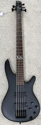 Ibanez # K5BKF Fieldy Signature Model 5 String Electric Bass Guitar - Black Flat • $1099.99