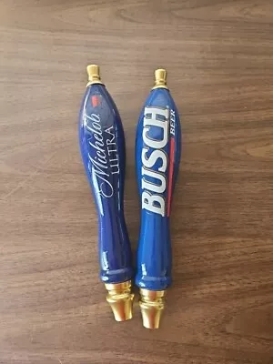 Vintage Busch Beer & Michelob Ultra Beer Tap Handle 12   • $35