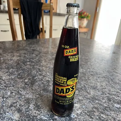 Full 16 Oz. Dad’s Draft Root Beer Soda Bottle Chicago • $8