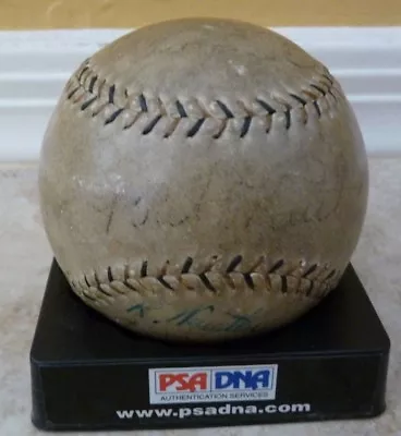 Babe Ruth 1934 Tour Of Japan Signed Baseball PSA/DNA Gehrig Foxx Game Used? • $7499