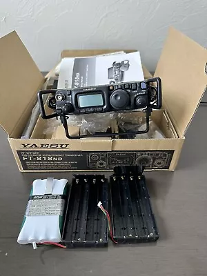 YAESU Amateur Radio FT-818ND 6W HF/ VHF/ UHF All Mode With Lots Of EXTRAS! • $1225